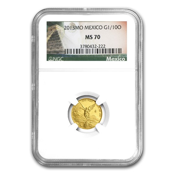 2013 Mexico 1/10 oz Gold Libertad MS-70 NGC 2013 Mexico 1/10 oz Gold Libertad MS-70 NGC
