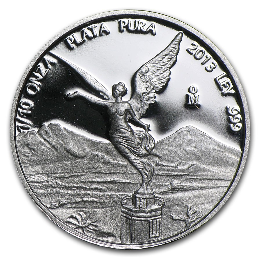 2013 Mexico 1/10 oz Silver Libertad Proof (In Capsule)