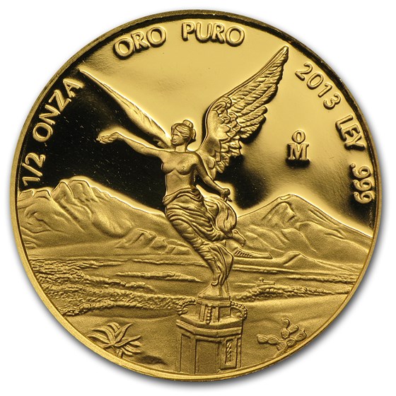 2013 Mexico 1/2 oz Proof Gold Libertad 2013 Mexico 1/2 oz Proof Gold Libertad
