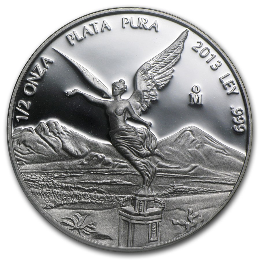 2013 Mexico 1/2 oz Silver Libertad Proof (In Capsule)