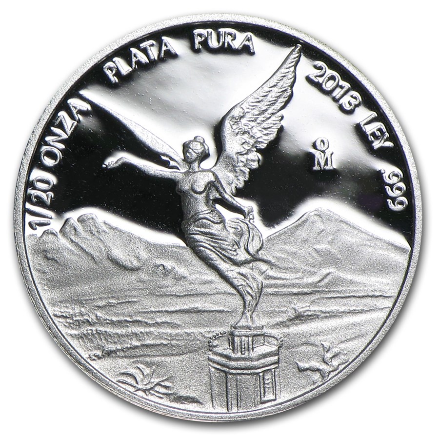 2013 Mexico 1/20 oz Silver Libertad Proof (In Capsule)