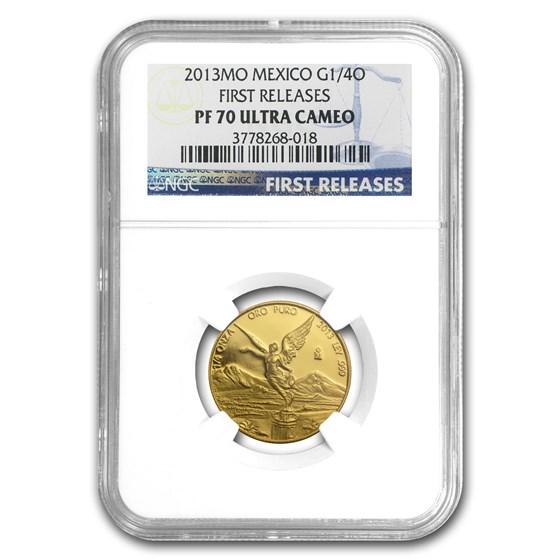 2013 Mexico 1/4 oz Gold Libertad PF-70 NGC (First Release) 2013 Mexico 1/4 oz Gold Libertad PF-70 NGC (First Release)