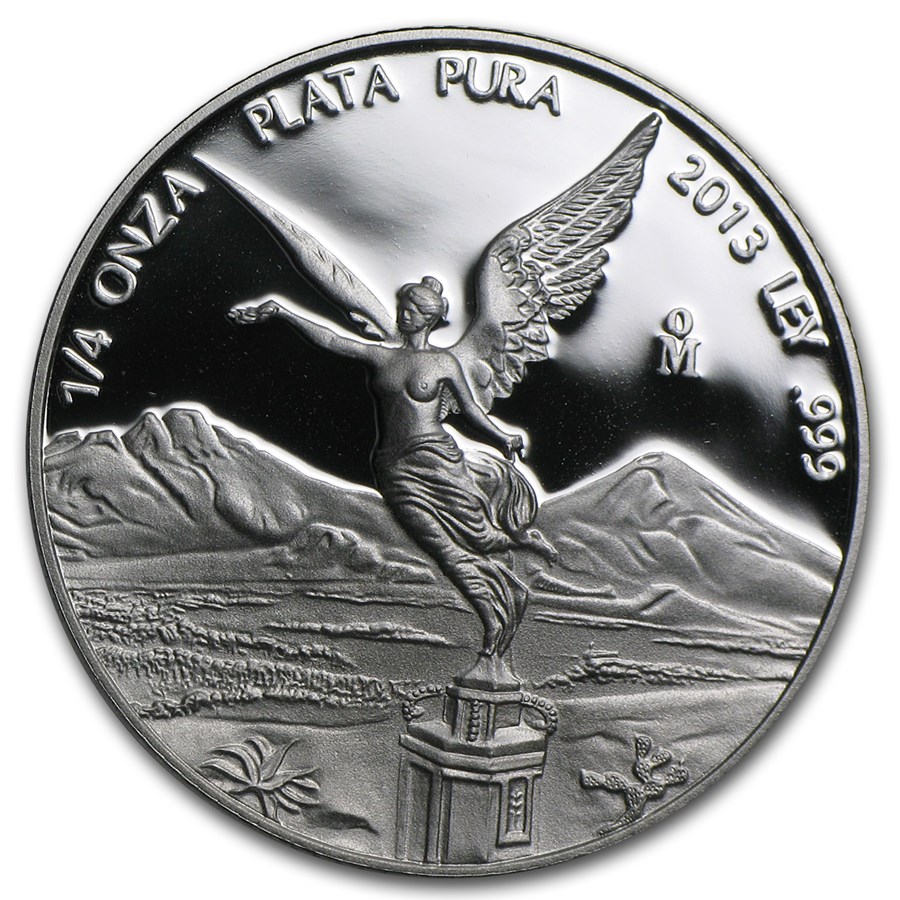 2013 Mexico 1/4 oz Silver Libertad Proof (In Capsule)