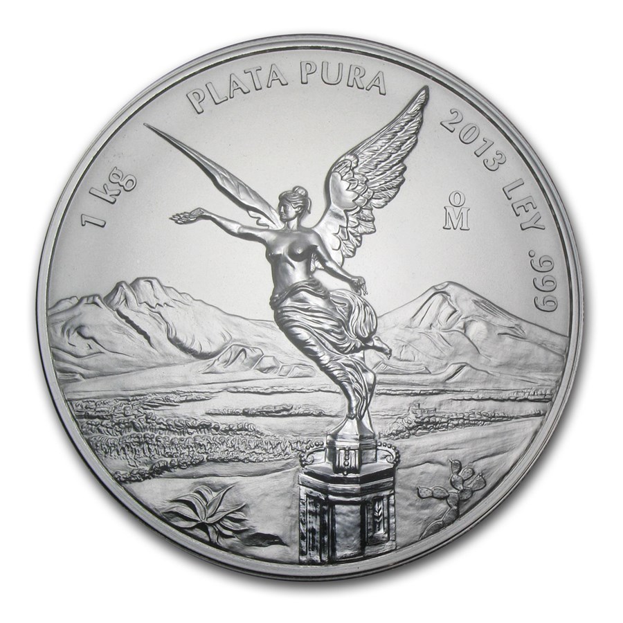 2013 Mexico 1 kilo Silver Libertad Proof Like (w/Box & COA)