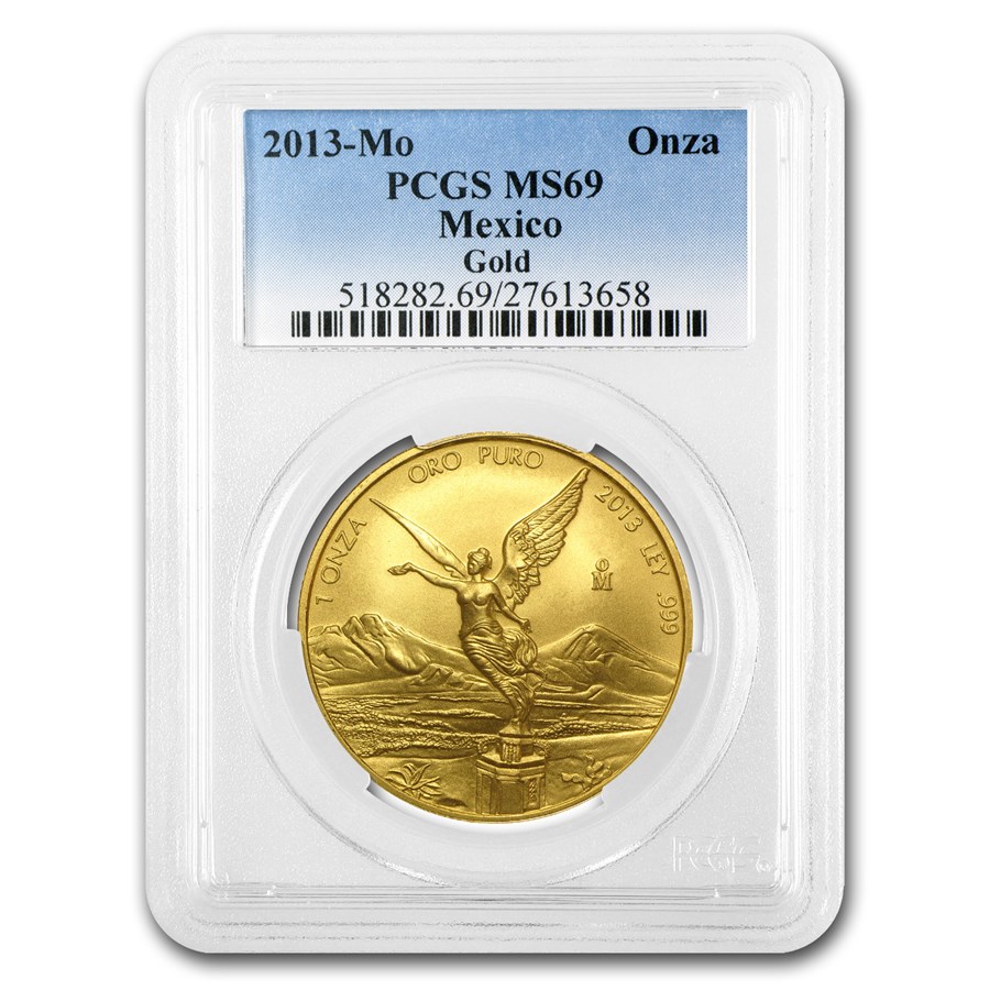 2013 Mexico 1 oz Gold Libertad MS-69 PCGS