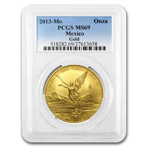 2013 Mexico 1 oz Gold Libertad MS-69 PCGS 2013 Mexico 1 oz Gold Libertad MS-69 PCGS