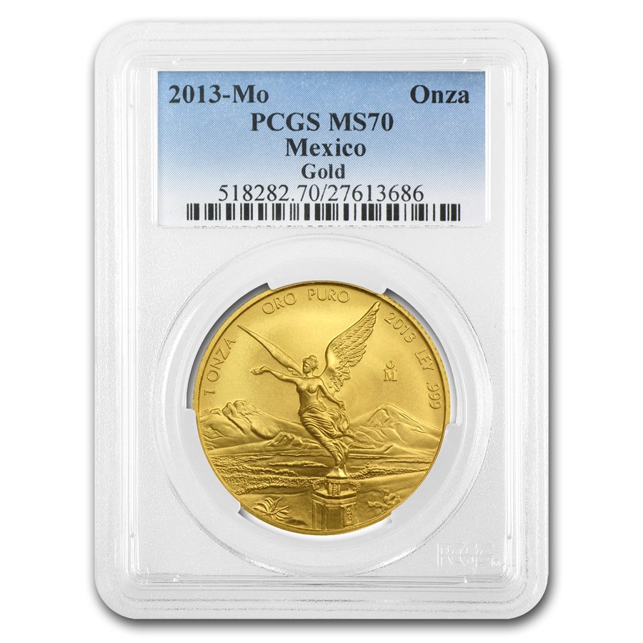 2013 Mexico 1 oz Gold Libertad MS-70 PCGS
