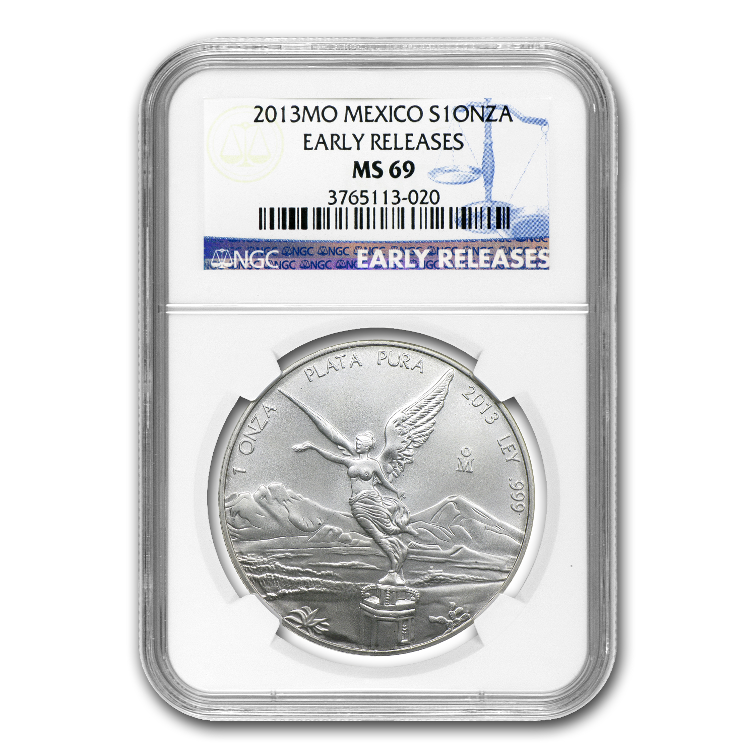 Buy 2013 Mexican 1 oz Silver Libertad MS-69 NGC (Early Release