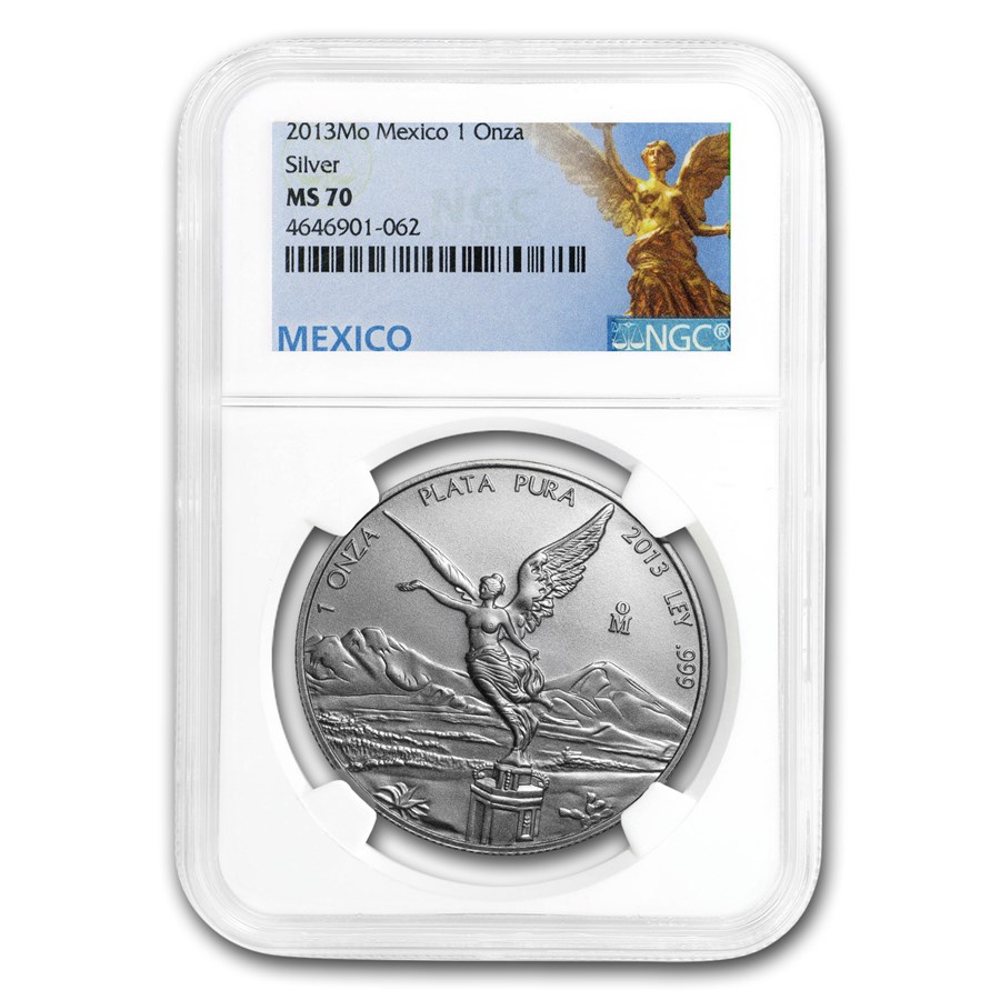 2013 Mexico 1 oz Silver Libertad MS-70 NGC