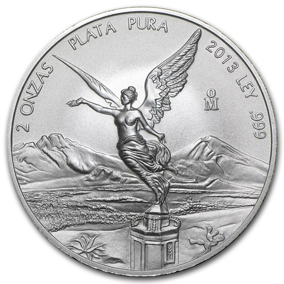 2013 Mexico 2 oz Silver Libertad BU 2013 Mexico 2 oz Silver Libertad BU