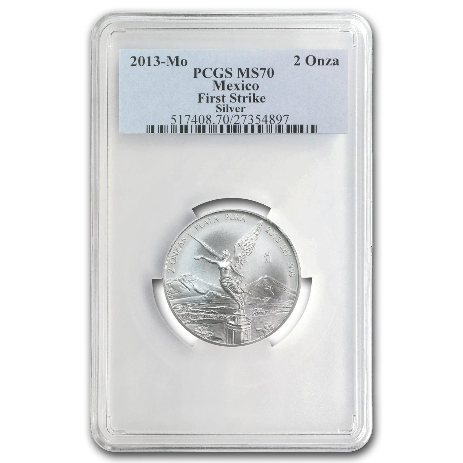 Buy 2013 Mexican 2 oz Silver Libertad MS-70 PCGS (FS) | APMEX