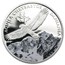 2013 Mongolia Silver 500 Togrog Mongolian Wildlife Golden Eagle