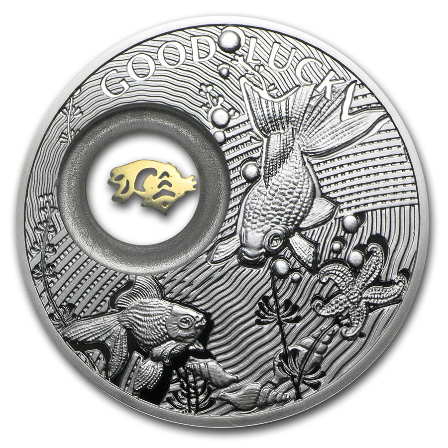 Buy 2013 Niue Proof Silver $2 Lucky Coins Series Goldfish | APMEX