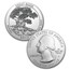 2013-P 5-Coin 5 oz Silver Burnished ATB Set (w/Box & COA)