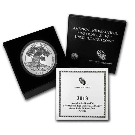 2013-P 5 oz Silver ATB Great Basin (w/Box & COA) 2013-P 5 oz Silver ATB Great Basin (w/Box & COA)