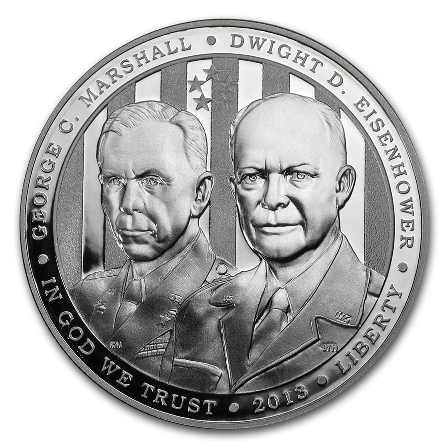 2013-P Five Star General $1 Silver Commem Proof (w/Box & COA)