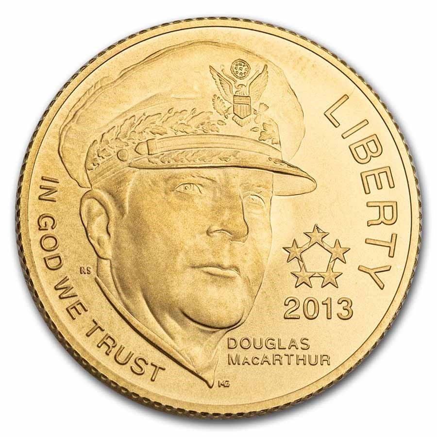 2013-P Gold $5 Commem Five Star General BU (Capsule Only)