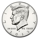 2013-P Kennedy Half Dollar 20-Coin Roll BU