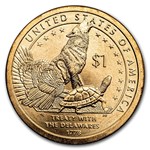 2013-P Native Amer $1 - Treaty with the Delawares BU