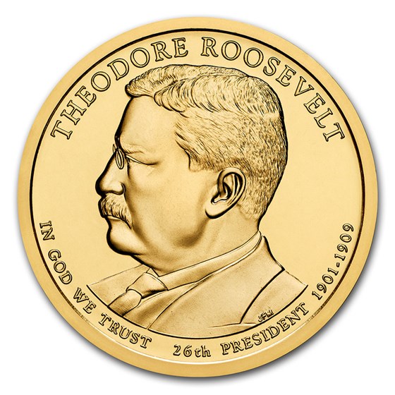 2013-P Theodore Roosevelt Presidential Dollar BU 2013-P Theodore Roosevelt Presidential Dollar BU