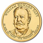 2013-P William Howard Taft 25-Coin Presidential Dollar Roll BU
