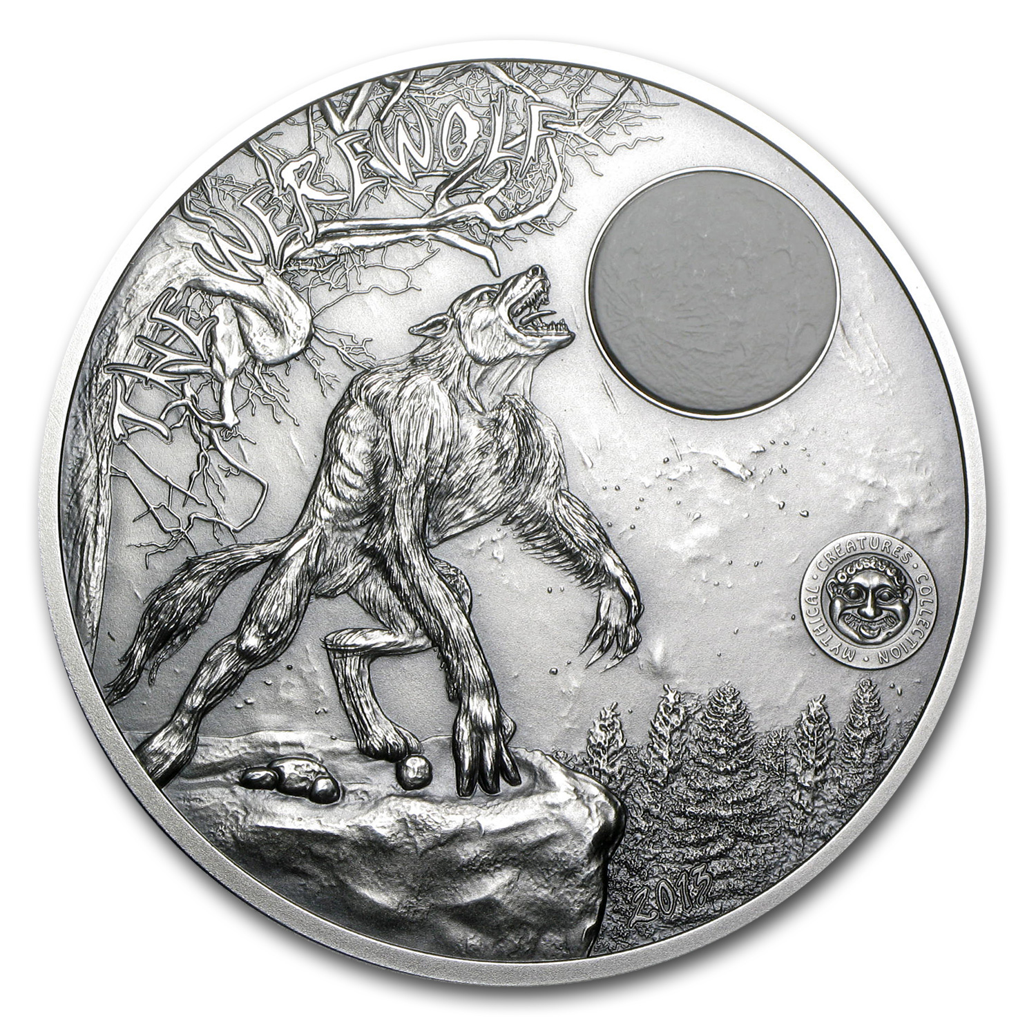 Buy 2013 Palau 2 oz Silver Mythical Creatures Collection Werewolf