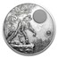 2013 Palau 2 oz Silver Mythical Creatures Collection Werewolf