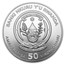 2013 Rwanda 1 oz Silver African Cheetah BU
