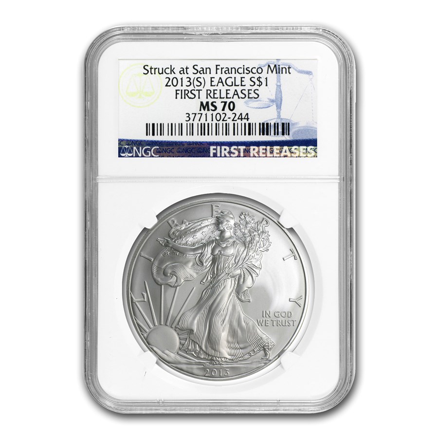 2013 (S) American Silver Eagle MS-70 NGC (First Releases)