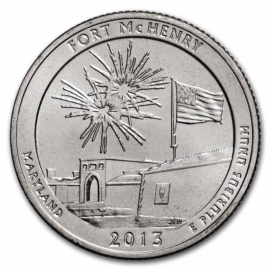 2013-S ATB Quarter Ft. McHenry National Monument/Shrine Proof