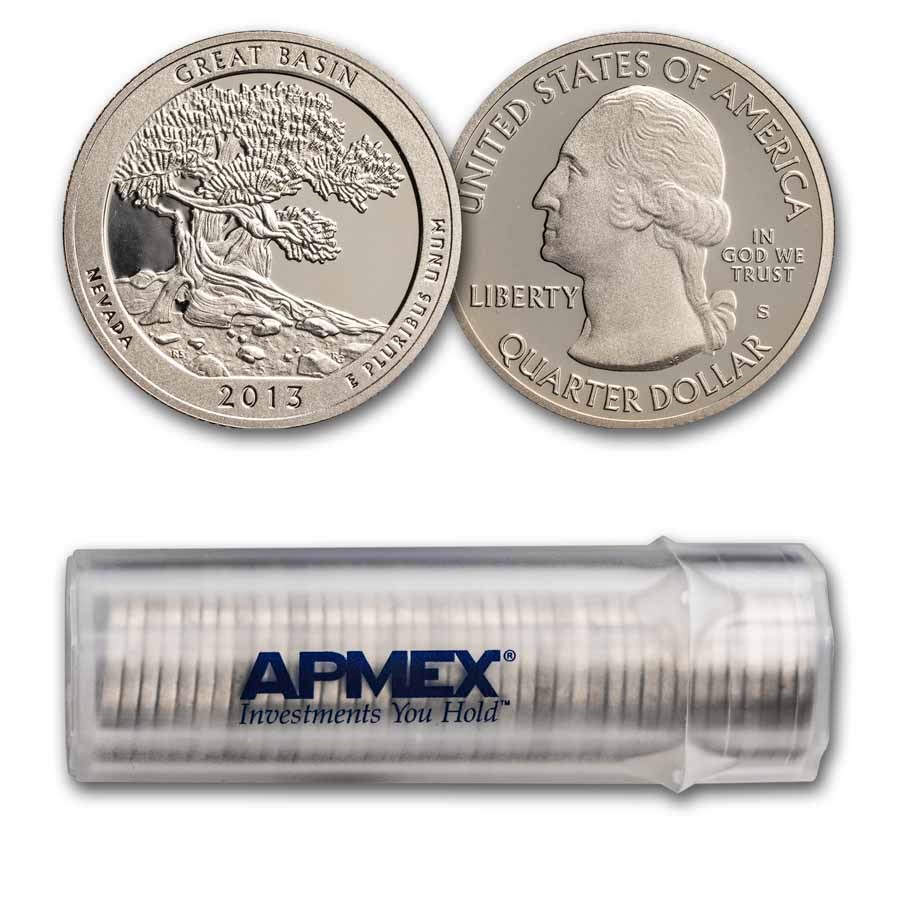 2013-S ATB Quarter Great Basin National Park Proof 40-Coin Roll