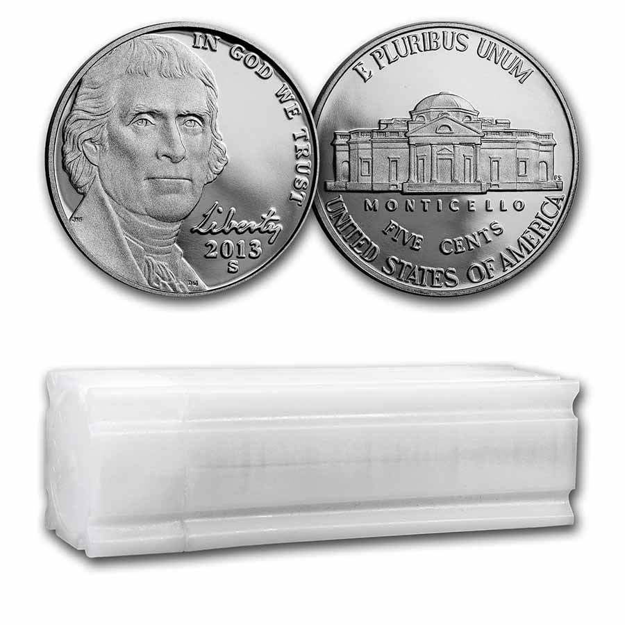 2013-S Jefferson Nickel 40-Coin Roll Proof