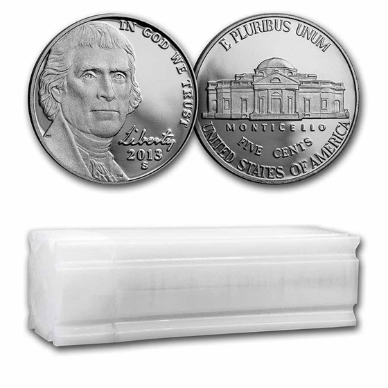 2013-S Jefferson Nickel 40-Coin Roll Proof 2013-S Jefferson Nickel 40-Coin Roll Proof
