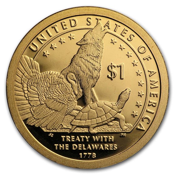 2013-S Native Amer $1 - Treaty with the Delawares Gem Proof 2013-S Native Amer $1 - Treaty with the Delawares Gem Proof
