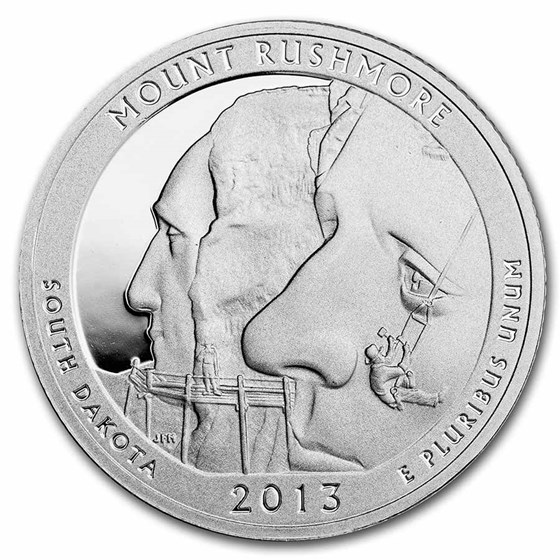 2013-S Quarter ATB Mount Rushmore Proof (Silver)