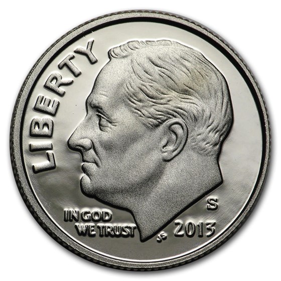2013-S Roosevelt Dime Gem Proof 2013-S Roosevelt Dime Gem Proof