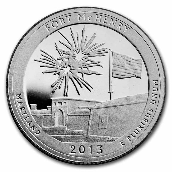 2013-S Silver Quarter ATB Fort McHenry Proof (Silver) 2013-S Silver Quarter ATB Fort McHenry Proof (Silver)