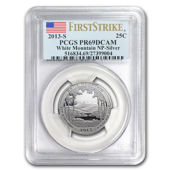 2013-S Silver Quarter ATB White Mountain PR-69 PCGS (FS)