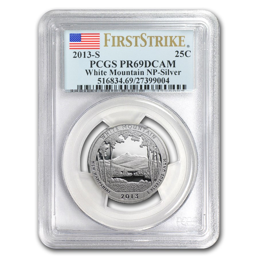 2013-S Silver Quarter ATB White Mountain PR-69 PCGS (FS)