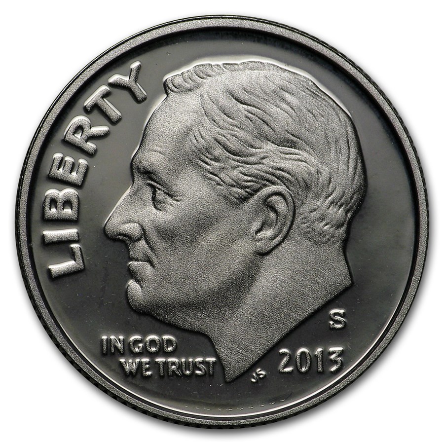2013-S Silver Roosevelt Dime Gem Proof