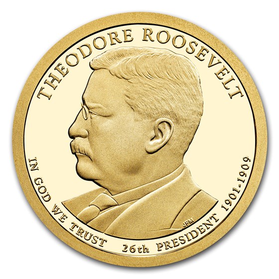2013-S Theodore Roosevelt Presidential Dollar Proof 2013-S Theodore Roosevelt Presidential Dollar Proof