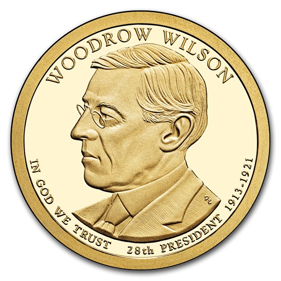 2013-S Woodrow Wilson Presidential Dollar Proof 2013-S Woodrow Wilson Presidential Dollar Proof