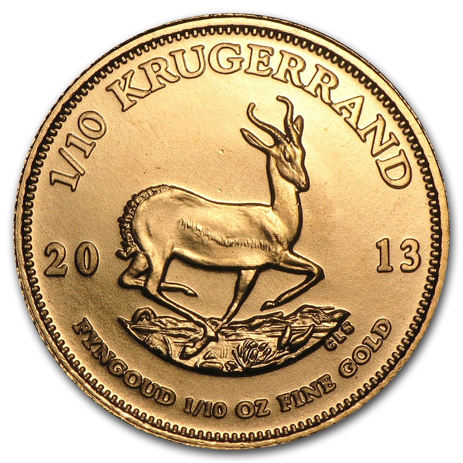2013 South Africa 1/10 oz Gold Krugerrand