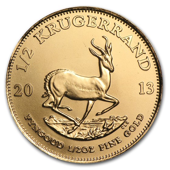 2013 South Africa 1/2 oz Gold Krugerrand 2013 South Africa 1/2 oz Gold Krugerrand