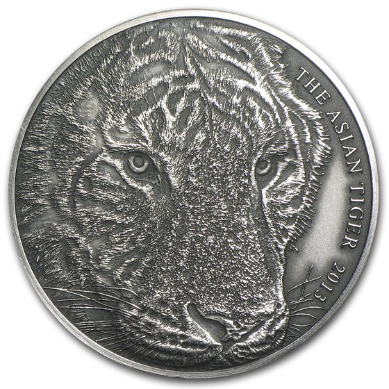 2013 Tokelau 1 oz Silver Asian Tiger 2013 Tokelau 1 oz Silver Asian Tiger