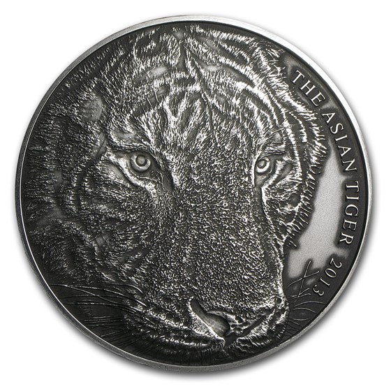 2013 Tokelau 5 oz Silver Asian Tiger 2013 Tokelau 5 oz Silver Asian Tiger