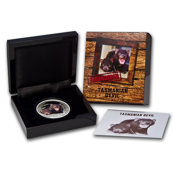 2013 Tuvalu 1 oz Silver Tasmanian Devil Proof 2013 Tuvalu 1 oz Silver Tasmanian Devil Proof
