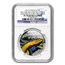 2013 Tuvalu 1 oz Silver Yellow-Bellied Snake PF-70 UC NGC (ER)
