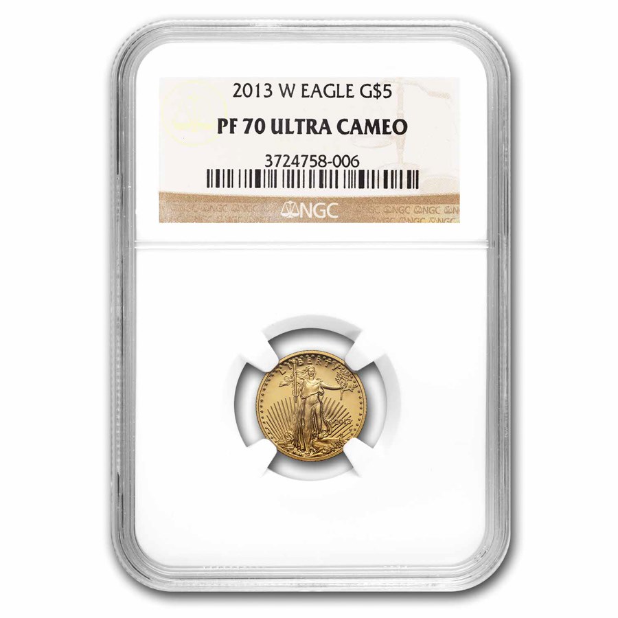 2013-W 1/10 oz Proof American Gold Eagle PF-70 NGC