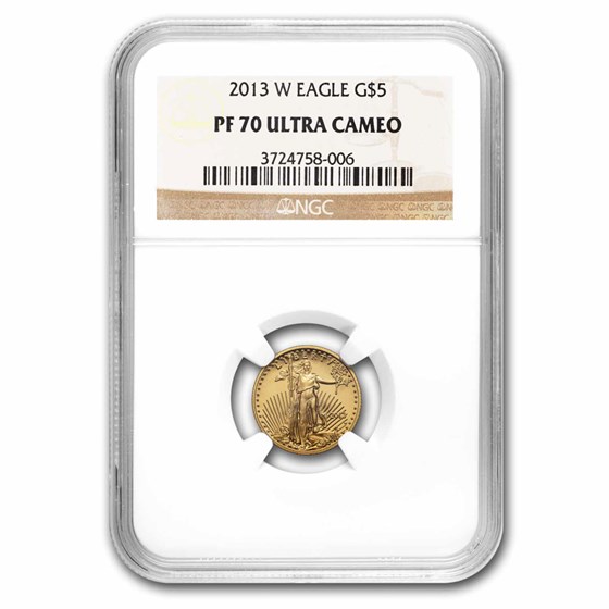 2013-W 1/10 oz Proof American Gold Eagle PF-70 NGC 2013-W 1/10 oz Proof American Gold Eagle PF-70 NGC